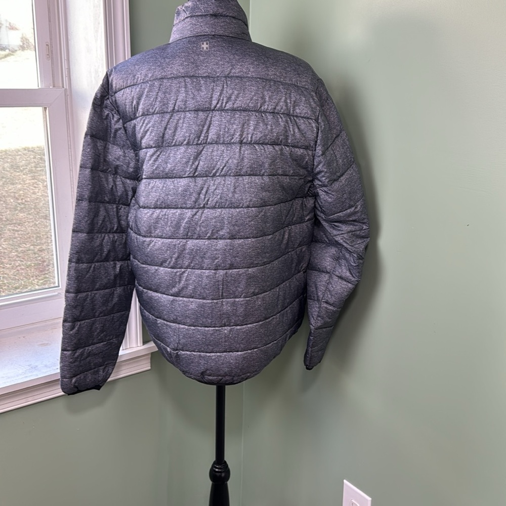 Swiss Tech Packable Puffer Jacket, Gray, Medium - image 4